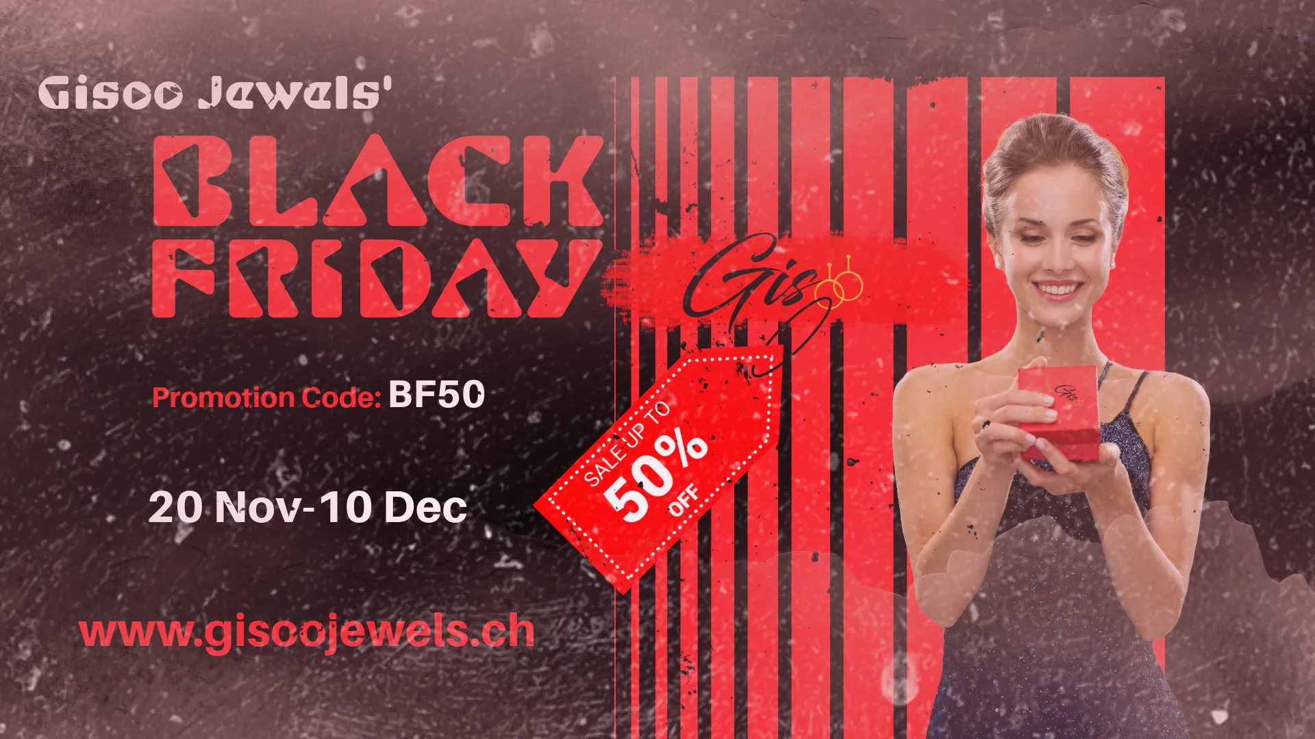 Black Friday Promotion 2024 chez Gisoo Jewels : 50% de réduction sur tout