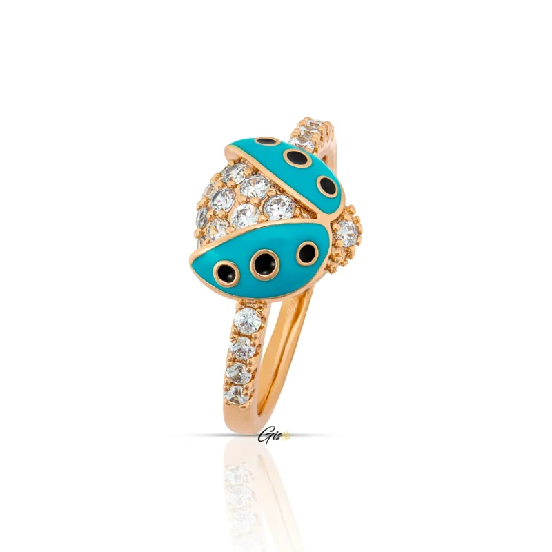 Gisoo Jewels Bijoux Suisses Bague Coccinelle Turquoise - BRILLIANCE 475