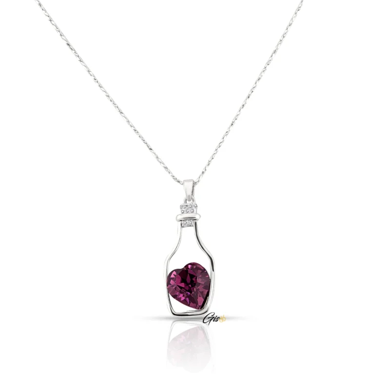 Collier cœur Élixir d'Amour – CRISTAL 692 Collier Collier cœur, pendentif cœur, bijou cœur, collier romantique