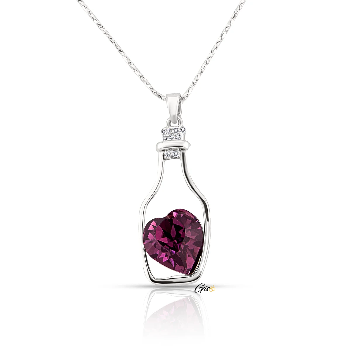 Collier cœur Élixir d'Amour – CRISTAL 692 Collier Collier cœur, pendentif cœur, bijou cœur, collier romantique